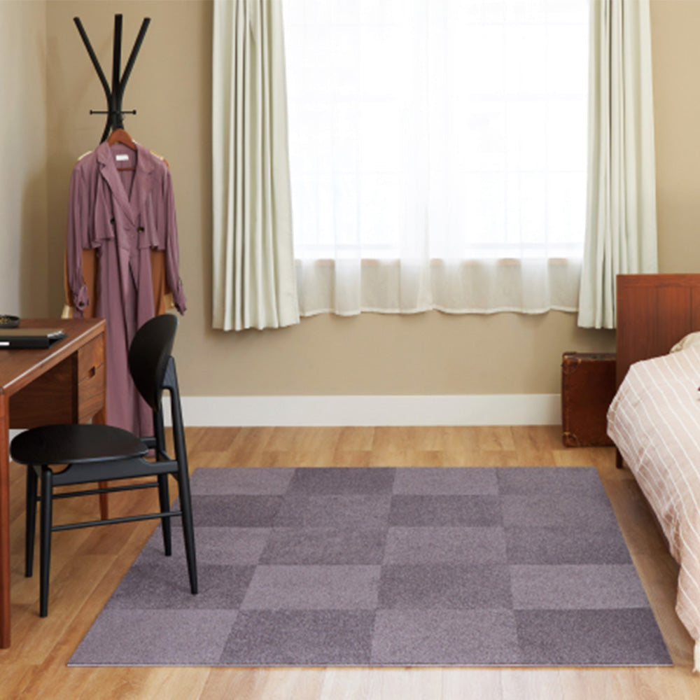 洗えるタイルカーペット サンゲツ  STYLE KIT+ BRIGHT 【1枚単位で販売】 KIT-1655 アメジスト 吸着タイプ 床暖房対応 消臭