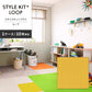 洗えるタイルカーペット サンゲツ  STYLE KIT+ LOOP 【1ケース(10枚入)単位で販売】 KIT-1612 きりん 吸着タイプ 床暖房対応