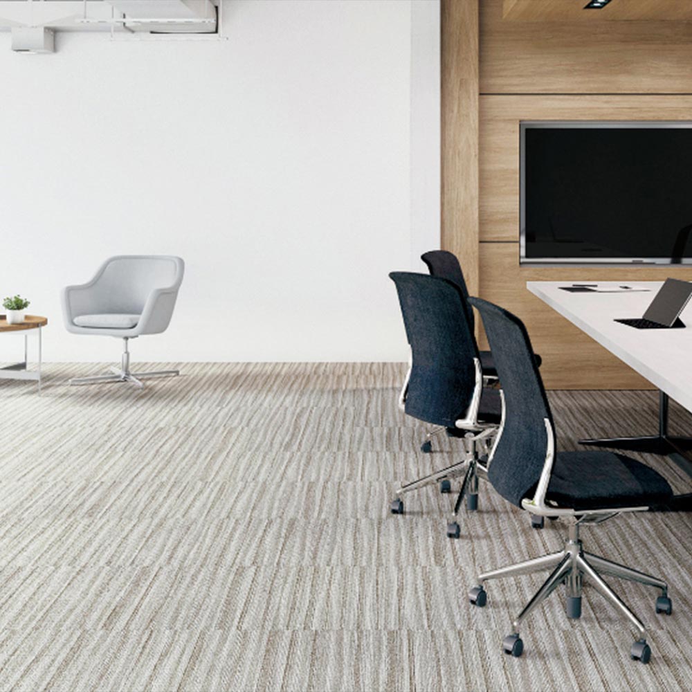 業務用タイルカーペット サンゲツ NT700 NT-2850 D-ecoシリーズ FLOW LINE D フローライン D 【1ケース（16枚）単位】 NT-28501 のりなし 重歩行 制電 土足OK オフィス