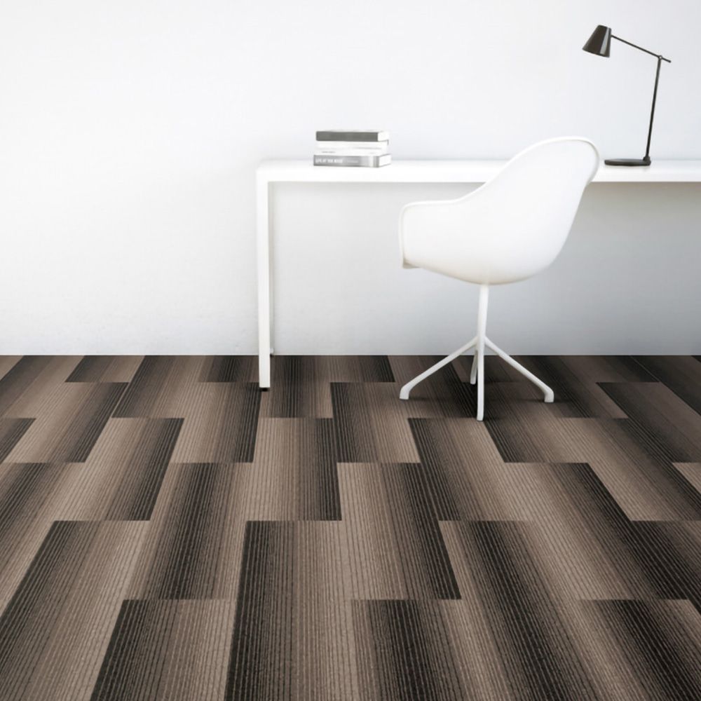 業務用タイルカーペット サンゲツ NT350 NT-3160シリーズ GRADATION PLANK 【1ケース（12枚）単位】 NT-31602 のりなし 中歩行 制電 土足OK オフィス