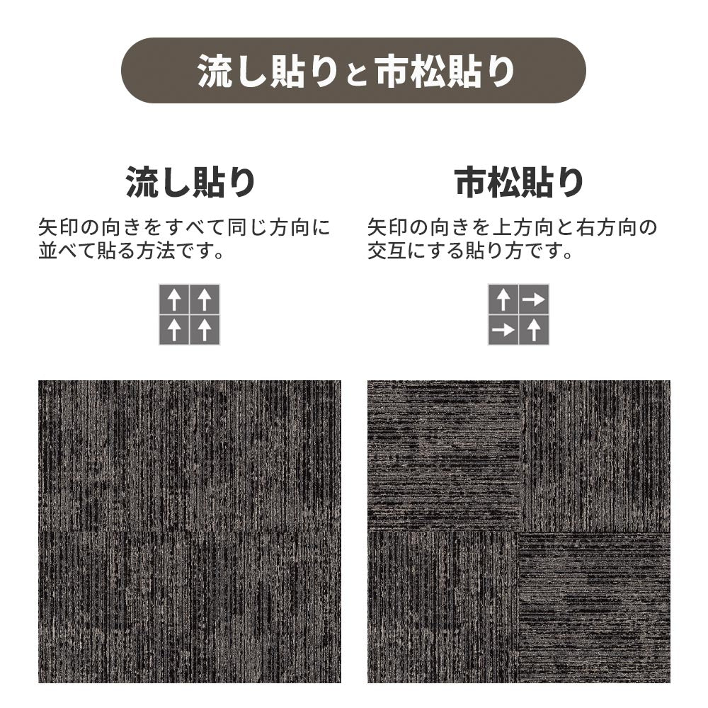 業務用タイルカーペット サンゲツ NT350 NT-3180シリーズ RUSTIC TEXTURE 【1ケース（20枚）単位】 NT-31803 のりなし 中歩行 制電 土足OK オフィス