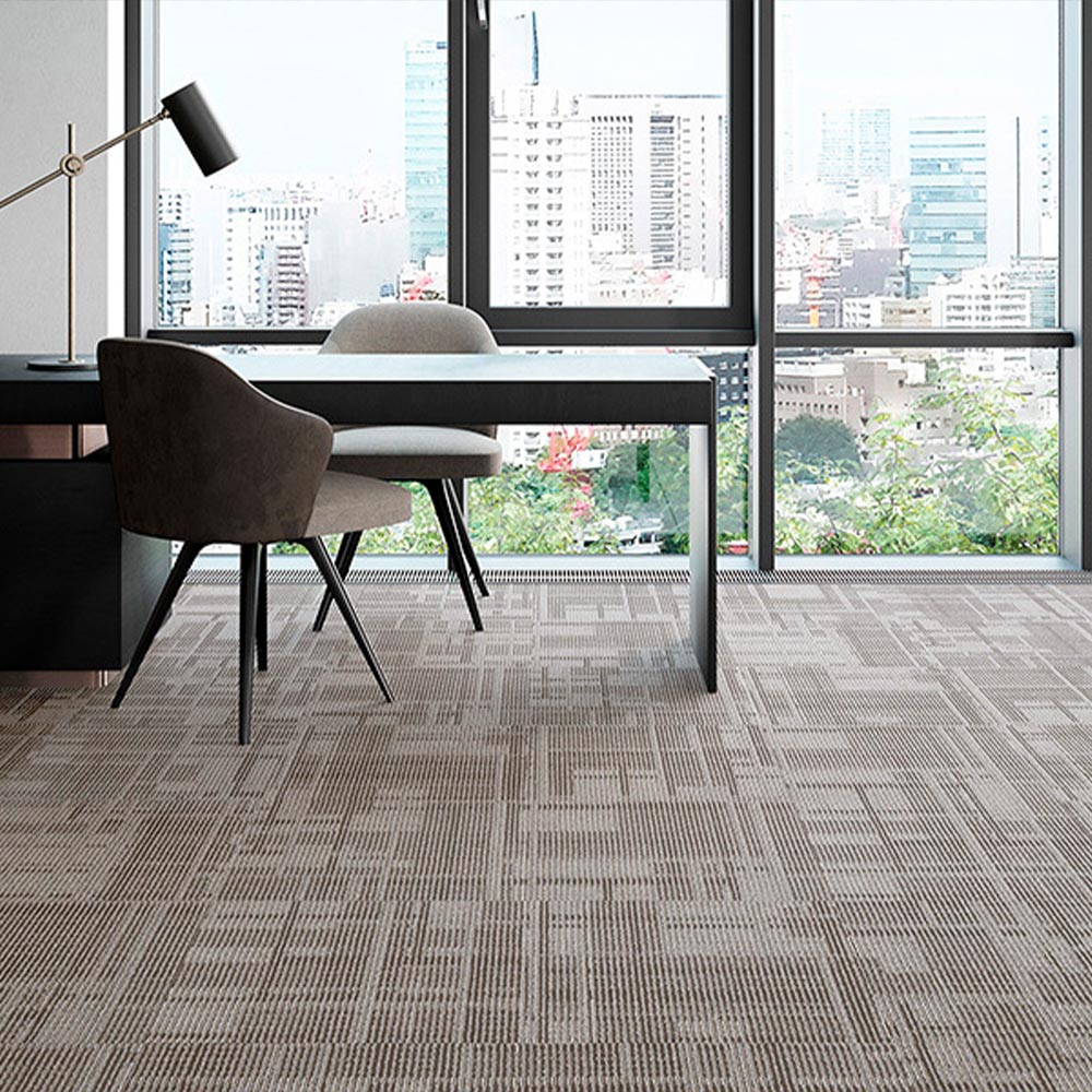 業務用タイルカーペット サンゲツ NT700 NTH-7010 F-ecoシリーズ DAY’SCAPE / SHADOW CONTRAST F シャドウコントラスト F 【1枚単位】 NTH-70101 のりなし 重歩行 制電 土足OK オフィス