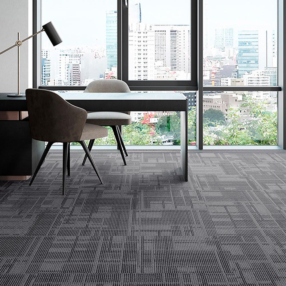 業務用タイルカーペット サンゲツ NT700 NTH-7010 F-ecoシリーズ DAY’SCAPE / SHADOW CONTRAST F シャドウコントラスト F 【1枚単位】 NTH-70103 のりなし 重歩行 制電 土足OK オフィス