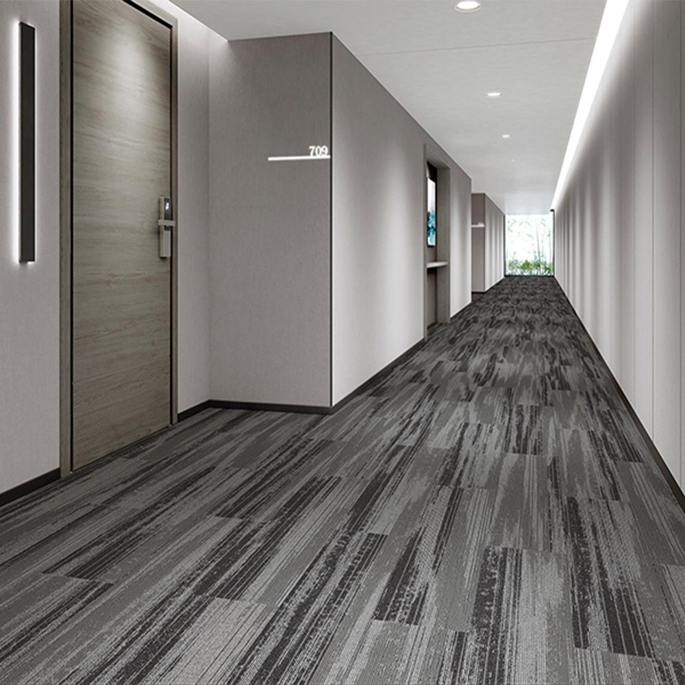 業務用タイルカーペット サンゲツ NT700 NTH-7020 F-ecoシリーズ WOODY PLANK F ウッディプランク F 【1ケース（12枚）単位】 NTH-70203 のりなし 重歩行 制電 土足OK オフィス