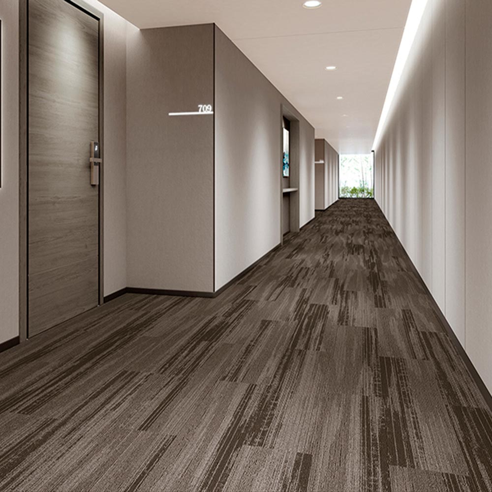 業務用タイルカーペット サンゲツ NT700 NTH-7020 F-ecoシリーズ WOODY PLANK F ウッディプランク F 【1ケース（12枚）単位】 NTH-70204 のりなし 重歩行 制電 土足OK オフィス