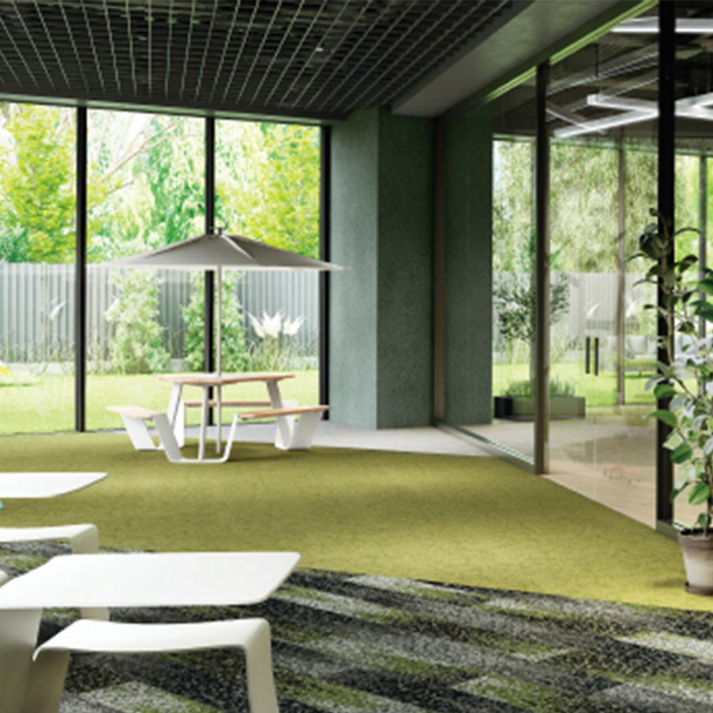 業務用タイルカーペット サンゲツ NT700 NTH-820 F-ecoシリーズ GRORASS GRASS F グローラス・グラス F 【1枚単位】 NTH-82013 のりなし 重歩行 制電 土足OK オフィス