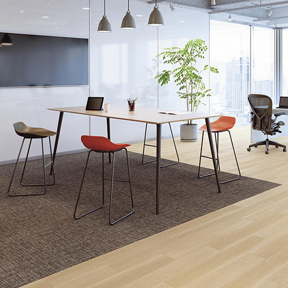 業務用タイルカーペット サンゲツ NT700 NTH-840シリーズ CHAMBRAY SQUARE シャンブレー・スクエア 【1枚単位】 NTH-84010 のりなし 重歩行 制電 土足OK オフィス