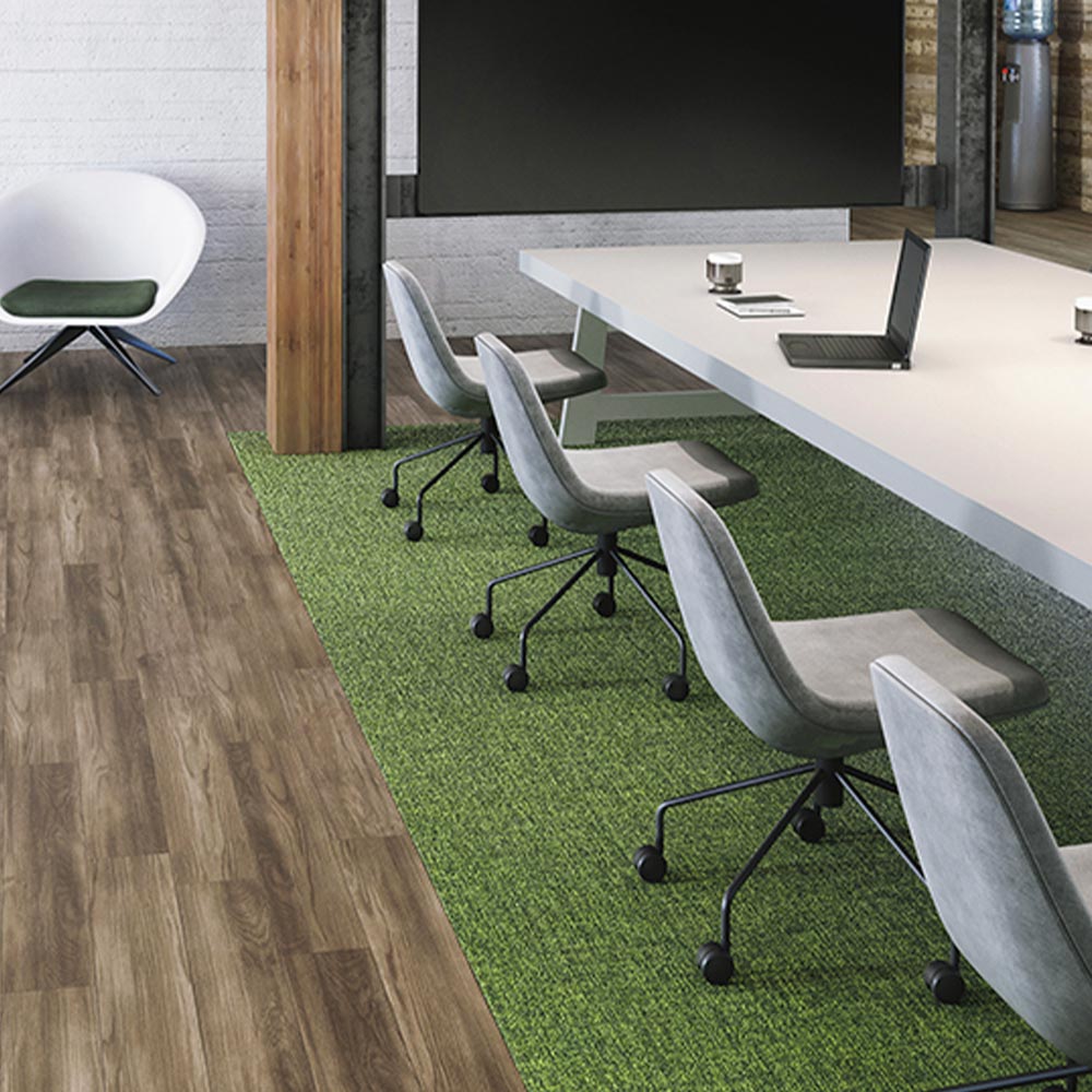 業務用タイルカーペット サンゲツ NT700 NTH-840シリーズ CHAMBRAY SQUARE シャンブレー・スクエア 【1ケース（20枚）単位】 NTH-843 のりなし 重歩行 制電 土足OK オフィス