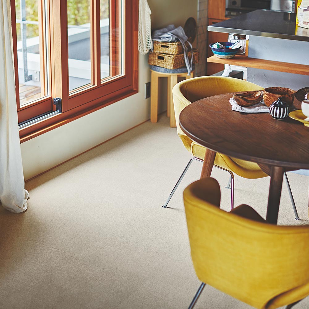 洗えるタイルカーペット 東リ ファブリックフロア アタック270 キャンバスファイン 【1ケース(10枚入)単位で販売】 AK2716 サンドグレー 吸着タイプ 床暖房対応