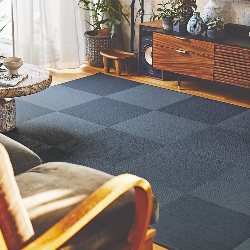 洗えるタイルカーペット 東リ ファブリックフロア テキスタイルフロア7000 涼織 【1ケース(10枚入)単位で販売】 FF7007 でにむ 吸着タイプ 床暖房対応