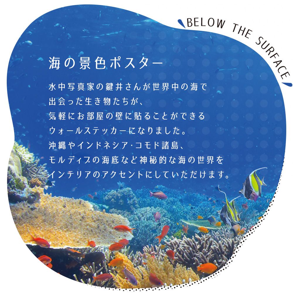 【鍵井 靖章 Yasuaki Kagii】海の景色ポスター Below the surface L No.3