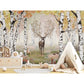 はがせるミューラル壁紙 のりなし KIKKI BELLE Amazing Antlers Autumn W13293