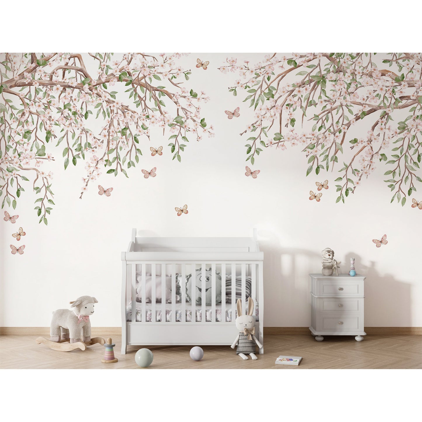 はがせるミューラル壁紙 のりなし KIKKI BELLE Blooming Blossom W13357