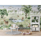 はがせるミューラル壁紙 のりなし KIKKI BELLE Deer Forest Summer W13308
