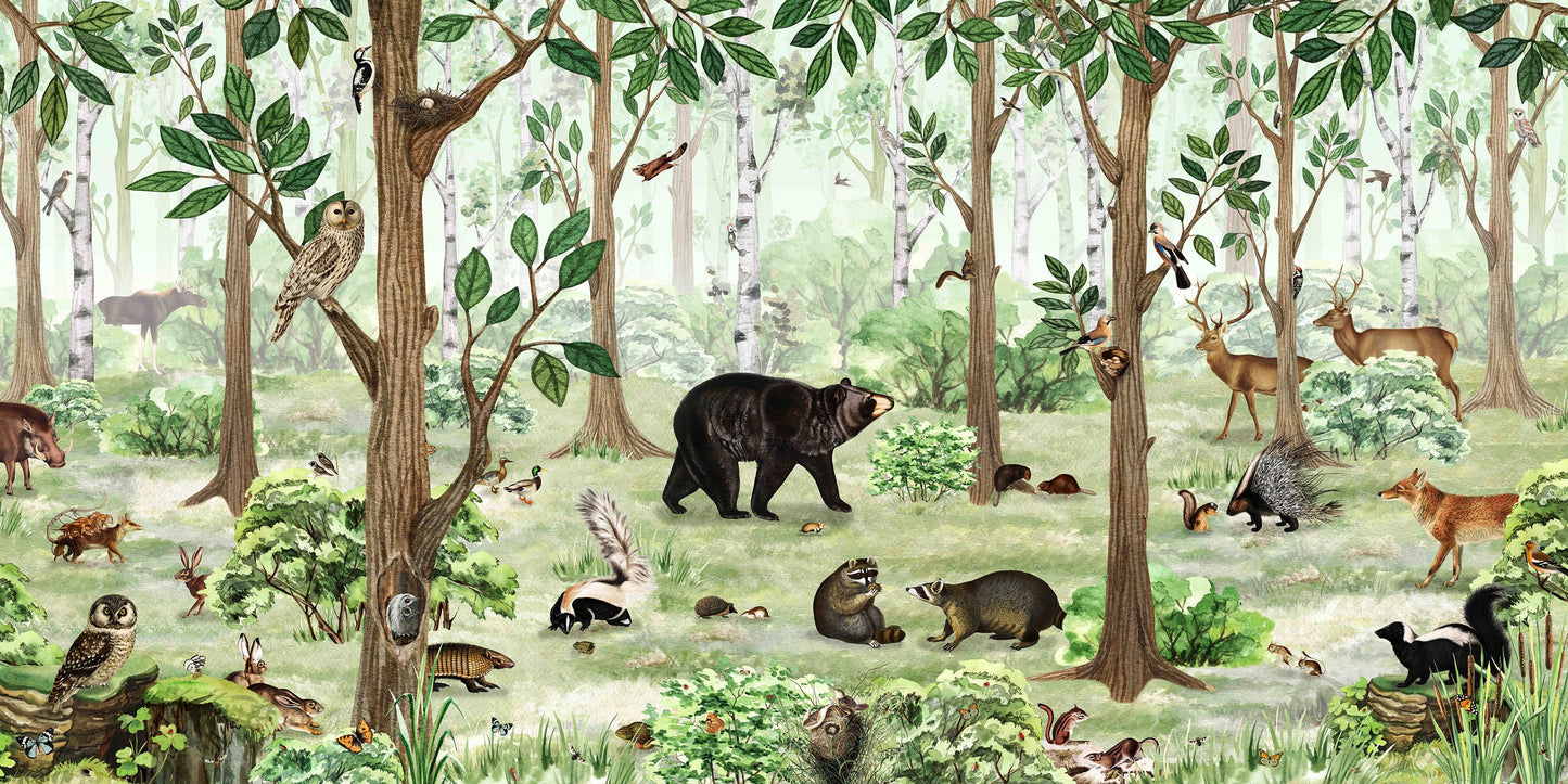 はがせるミューラル壁紙 のりなし KIKKI BELLE Forest Lookbook W13318