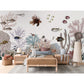 はがせるミューラル壁紙 のりなし KIKKI BELLE Roaring Reef - White W13381