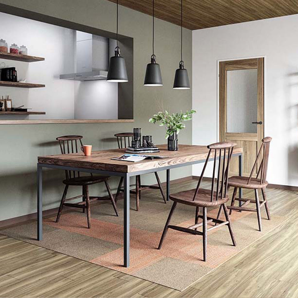 洗えるタイルカーペット サンゲツ  STYLE KIT+ STRIPE 【1枚単位で販売】 KIT-1622 オレンジ 吸着タイプ 床暖房対応