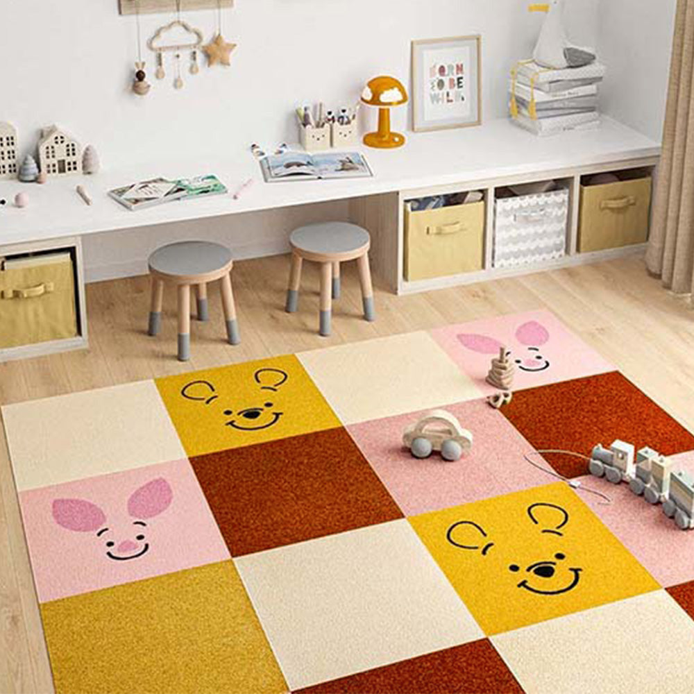 洗えるタイルカーペット サンゲツ  STYLE KIT+ CUT 【1枚単位で販売】 KIT-1637 モモ 吸着タイプ 床暖房対応 消臭