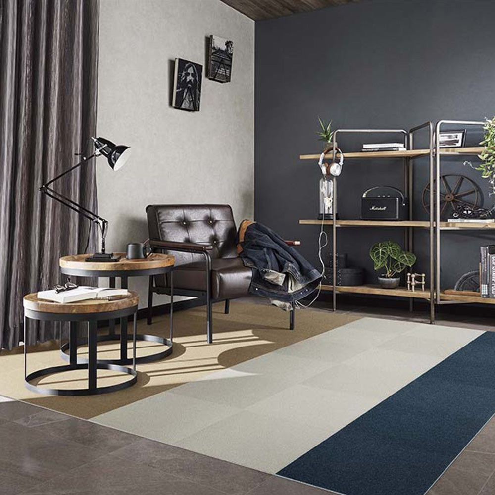 洗えるタイルカーペット サンゲツ  STYLE KIT+ CUT 【1ケース(10枚入)単位で販売】 KIT-1642 マロウティー 吸着タイプ 床暖房対応 消臭