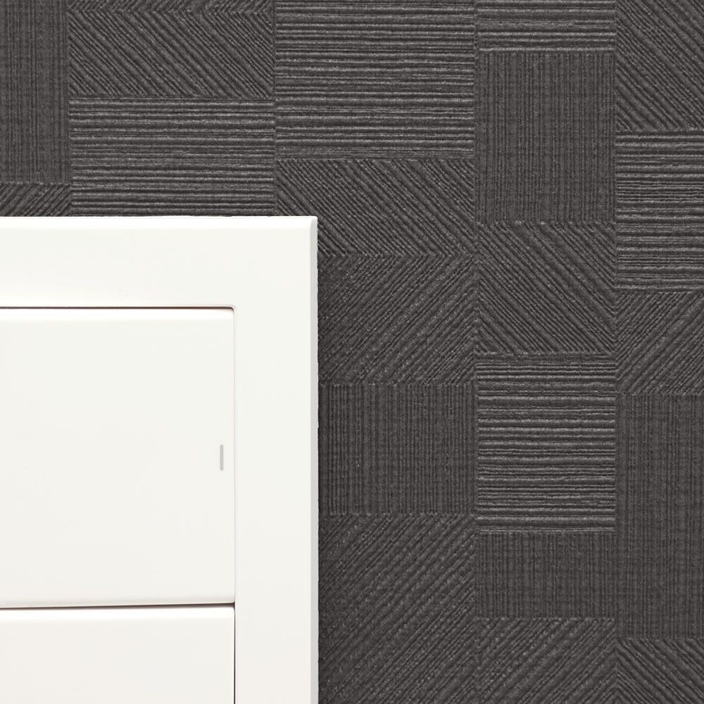 のりなし【1m単位切り売り】お買い得 国産壁紙 クロス / リリカラ / ブラック・グレー LB-9588