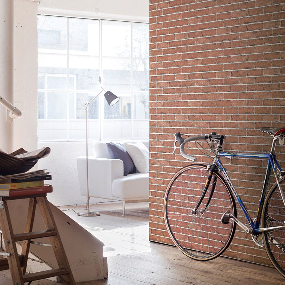 生のり付き【10m+施工道具セット】お買い得 国産壁紙 クロス / リリカラ / レンガ・タイル LB-9593