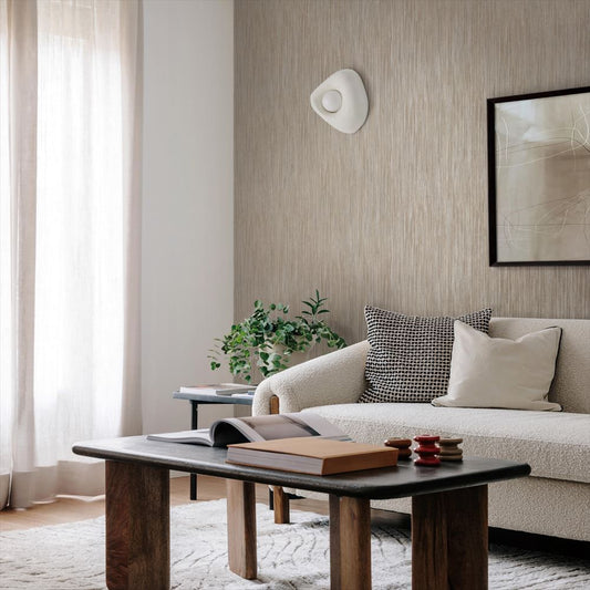 LL-6020 壁紙 のり付き クロス / リリカラ / ライト ベージュの無地【15mパック】