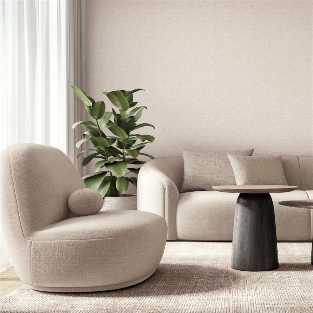 LL-6026 壁紙 のり付き クロス / リリカラ / ライト ベージュの無地【15mパック】