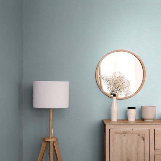 LL-6044 壁紙 のりなし クロス / リリカラ / ライト ブルーの無地【50m巻】