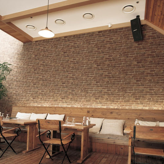 LL-6161 LW-265 壁紙 のり付き クロス / リリカラ / ライト レンガ柄【15mパック】