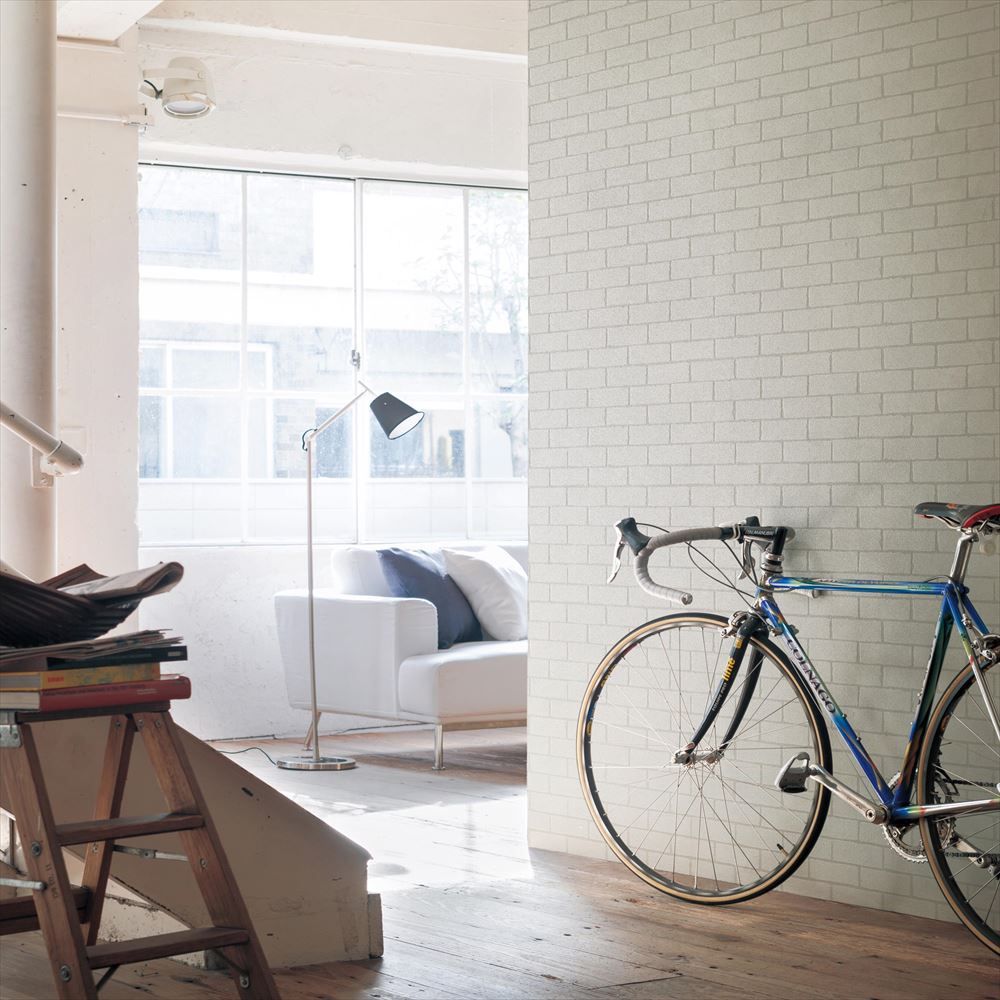 LL-6163 LV-2208 壁紙 のり付き クロス / リリカラ / ライト レンガ柄【30mパック】