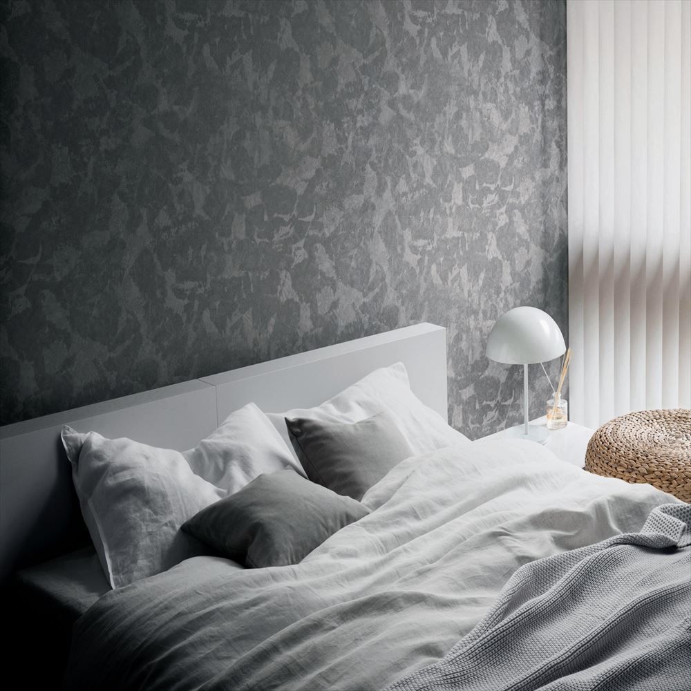 LL-6205 壁紙 のりなし クロス / リリカラ / ライト グレーの無地【1m単位切り売り】