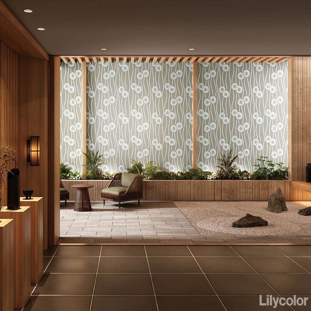 LL-6221 壁紙 のり付き クロス / リリカラ / ライト 花柄【15m+施工道具セット】