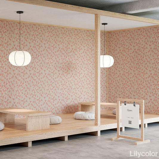 LL-6229 壁紙 のり付き クロス / リリカラ / ライト 花柄【15m+施工道具セット】