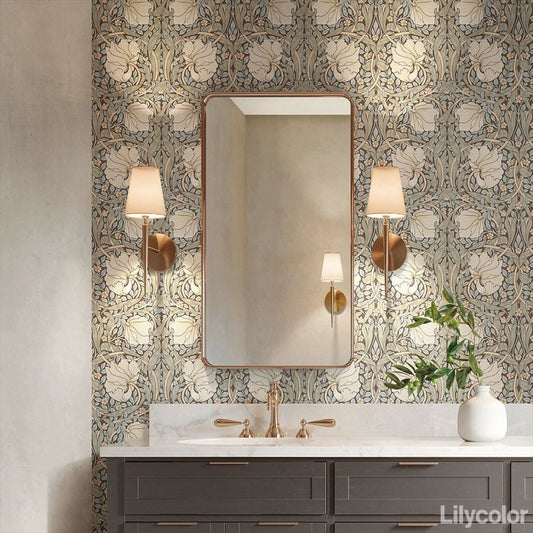 LL-6289 LV-2013 LW-89 壁紙 のり付き クロス / リリカラ / ライト ウィリアム・モリス【10mパック】