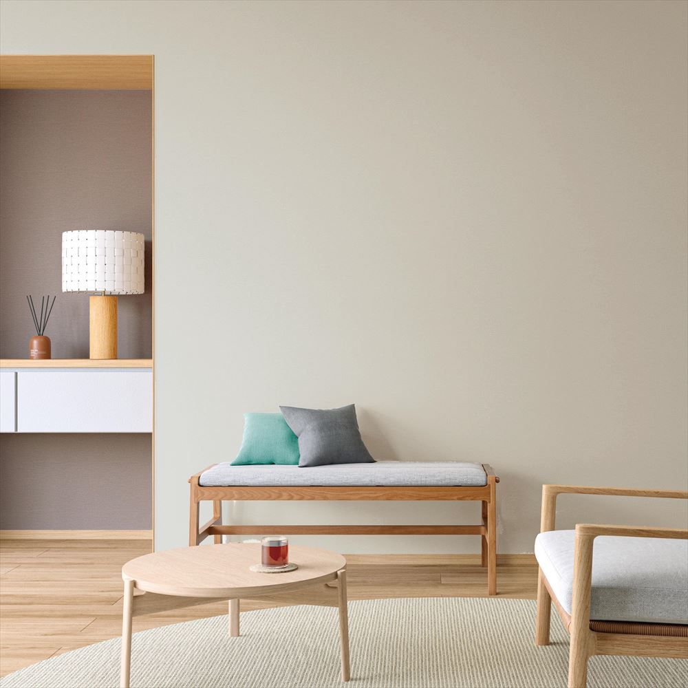 LL-6377 壁紙 のり付き クロス / リリカラ / ライト ベージュの無地【15m+施工道具セット】