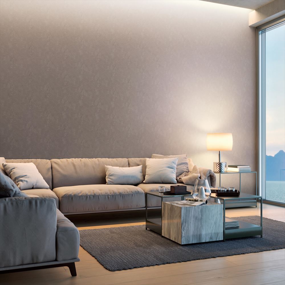 LL-6401 壁紙 のりなし クロス / リリカラ / ライト ベージュの無地【1m単位切り売り】