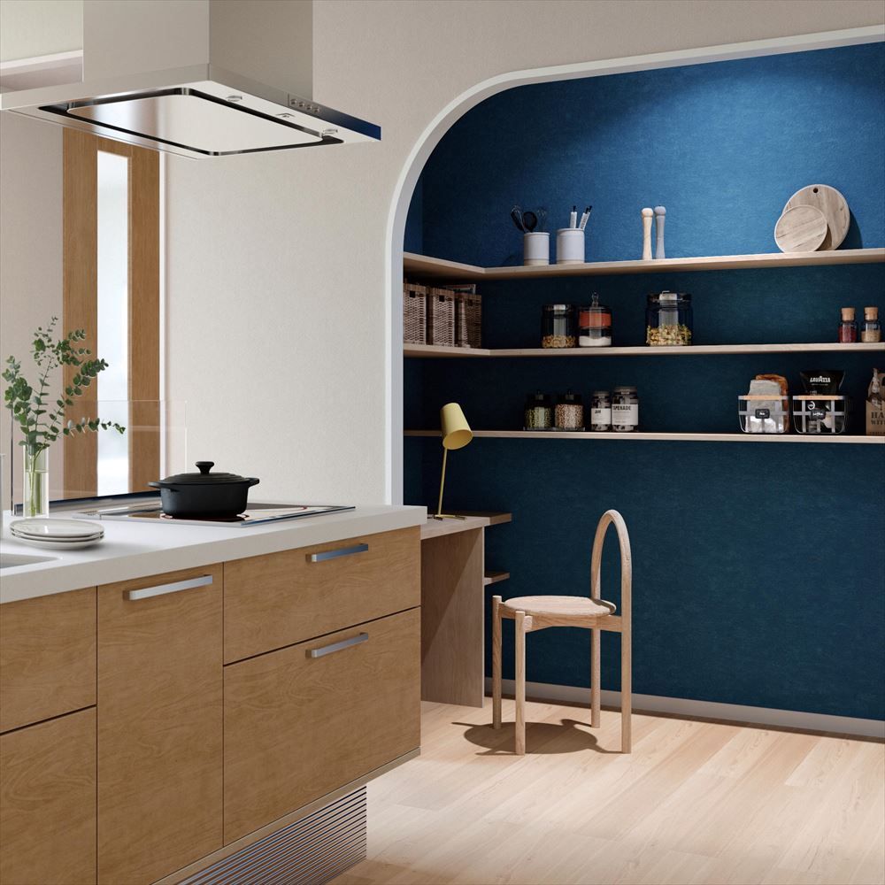 LL-6413 壁紙 のり付き クロス / リリカラ / ライト ブルーの無地【10m+施工道具セット】