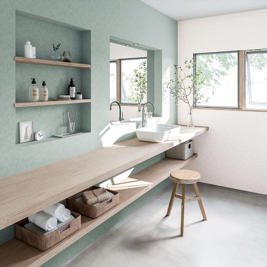 LL-6427 LV-2055 壁紙 のりなし クロス / リリカラ / ライト ブルーの無地【1m単位切り売り】