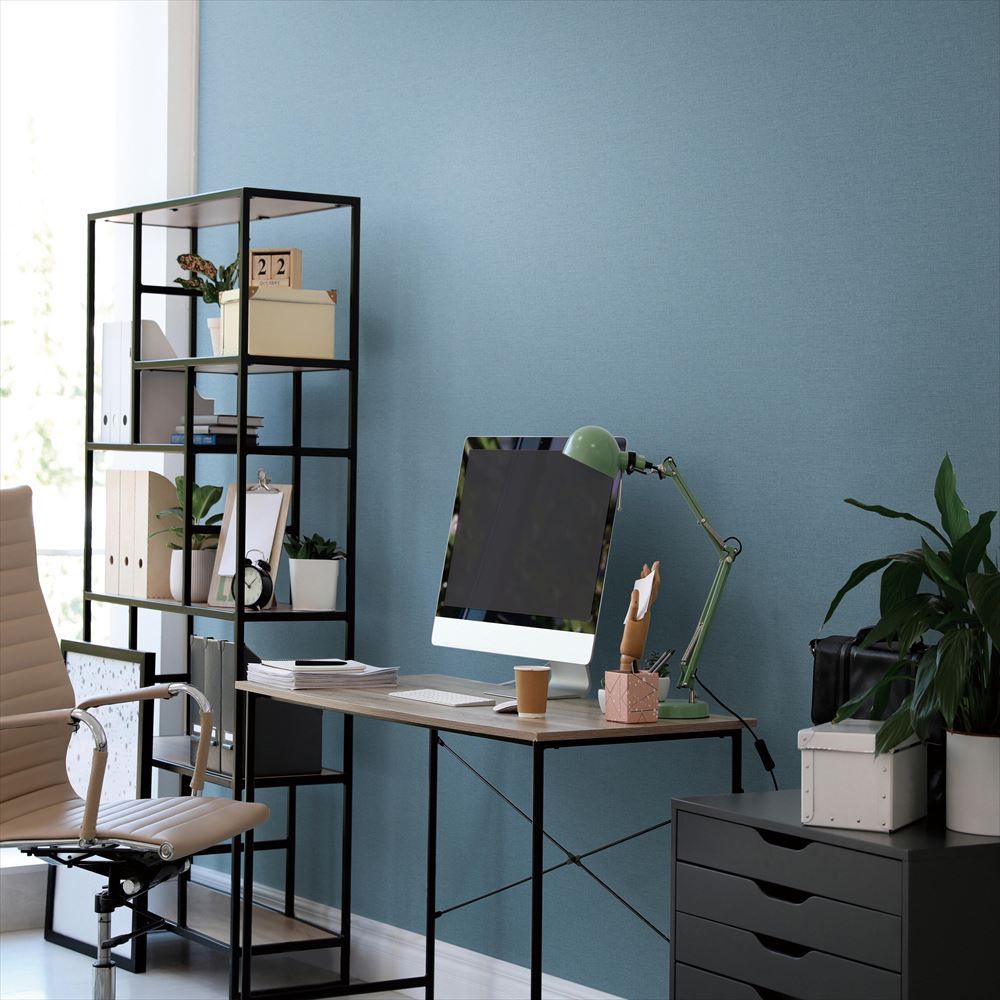 LL-6494 壁紙 のり付き クロス / リリカラ / ライト ブルーの無地【30mパック】