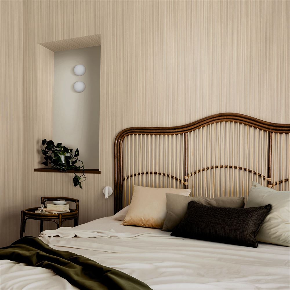 LL-6598 LW-571 壁紙 のり付き クロス / リリカラ / ライト ブラウンの無地【30m+施工道具セット】