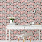 はがせる 壁紙 シール 「marimekko × NU WALLPAPER」Pink Pieni Unikko Peel and Stick Wallpaper / MKS4491