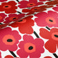 はがせる 壁紙 シール 「marimekko × NU WALLPAPER」Red Pieni Unikko Peel and Stick Wallpaper / MKS4492