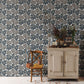 はがせる 壁紙 シール 「marimekko × NU WALLPAPER」Grey Pieni Unikko Peel and Stick Wallpaper / MKS4493