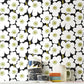 はがせる 壁紙 シール 「marimekko × NU WALLPAPER」Black Pieni Unikko Peel and Stick Wallpaper / MKS4494