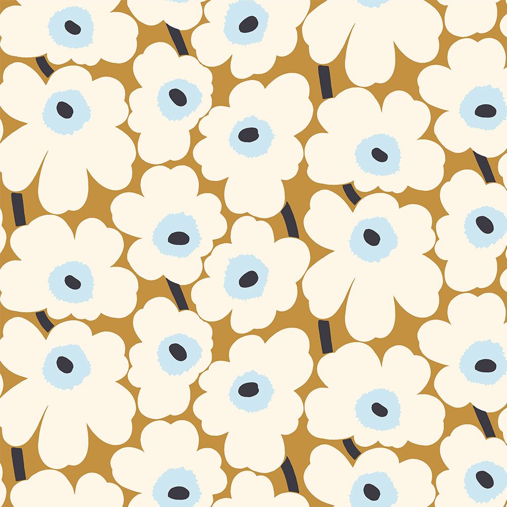 はがせる 壁紙 シール 「marimekko × NU WALLPAPER」Beige Pieni Unikko Peel and Stick Wallpaper / MKS4495