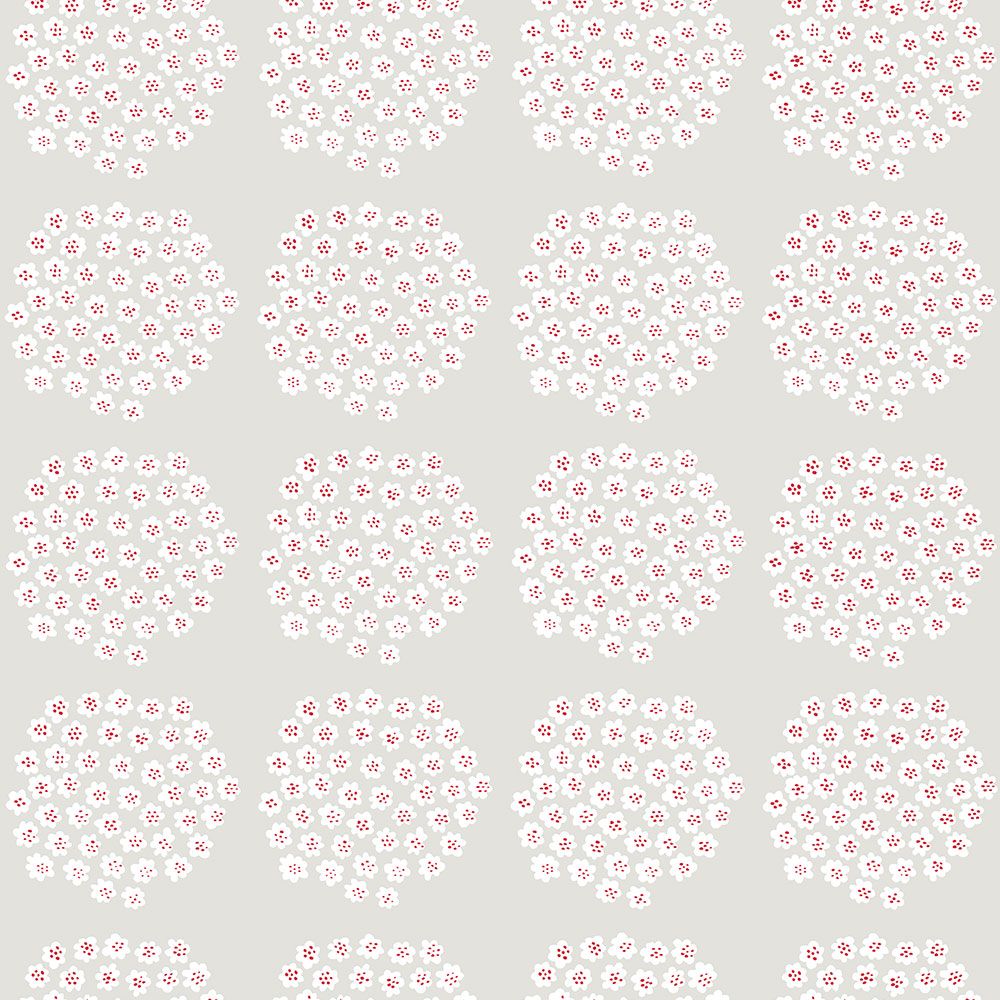 はがせる 壁紙 シール 「marimekko × NU WALLPAPER」Grey Puketti Peel and Stick Wallpaper / MKS4496