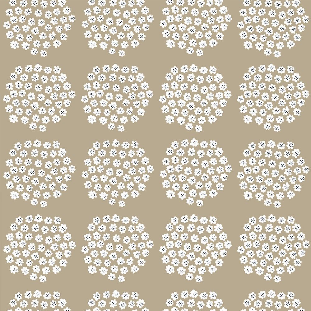 はがせる 壁紙 シール 「marimekko × NU WALLPAPER」Beige Puketti Peel and Stick Wallpaper / MKS4497