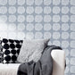 はがせる 壁紙 シール 「marimekko × NU WALLPAPER」Blue Puketti Peel and Stick Wallpaper / MKS4499