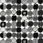 はがせる 壁紙 シール 「marimekko × NU WALLPAPER」Black and White Kompotti Peel and Stick Wallpaper / MKS4501