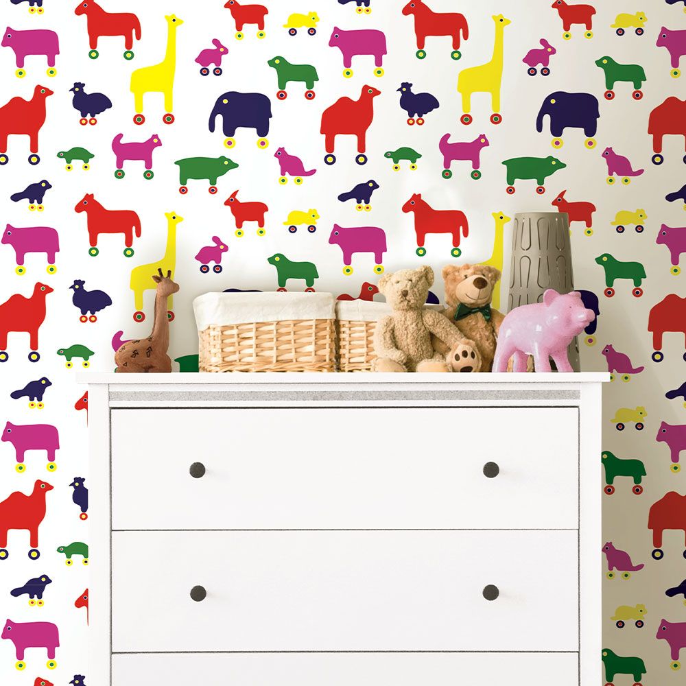 はがせる 壁紙 シール 「marimekko × NU WALLPAPER」Multi Rulla Peel and Stick Wallpaper / MKS4502